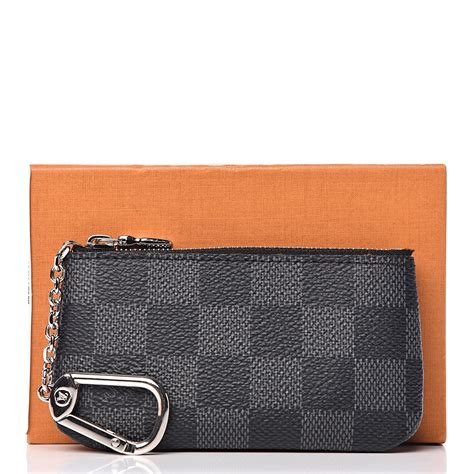 lv damier graphite key pouch|Men's Key Pouch Pochette Cle Damier Graphite Canvas .